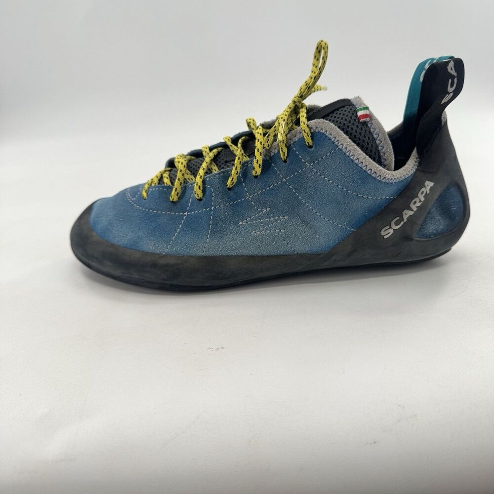 SCARPA Helix Lace-Up Climbing Shoes Blue Men's US 11 45.5 Medium Fast Shipping - Picture 5 of 16